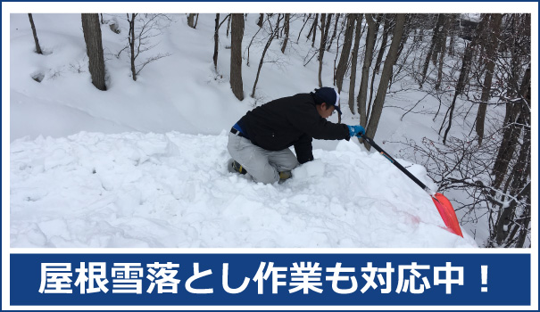 危険な屋根の雪下ろし作業は秋田便利屋ドットコムにお任せ下さい。